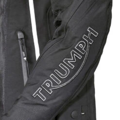 Triumph Triple Mesh Textile Jacket Black 12 Triumph Triple Mesh Textile Jacket Black -GearUp Moto TriumphTripleMeshJacketMTPS20533ArmDetail