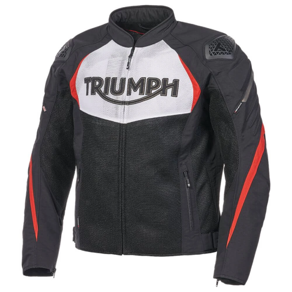 Triumph Triple Sports Mesh Jacket Black / White / Red 4 Triumph Triple Sports Mesh Jacket Black / White / Red - Image 2
