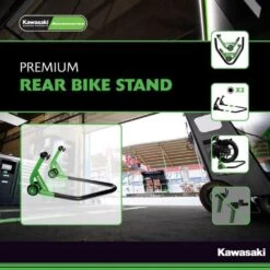 Kawasaki Premium Motorcycle Rear Paddock Stand -GearUp Moto image267583511
