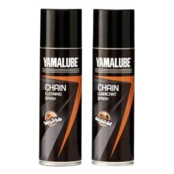 Yamaha Yamalube Chain Cleaning Spray & Lubricant Spray Bundle Pack