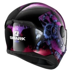 Shark D-Skwal 2 Helmet Atraxx Black / Violet / Glitter -GearUp Moto image306319553