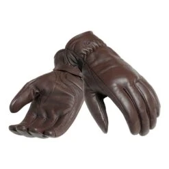 Triumph Vance Leather Gloves Brown