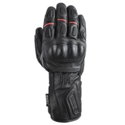 Oxford Mondial Long Leather Gloves Black