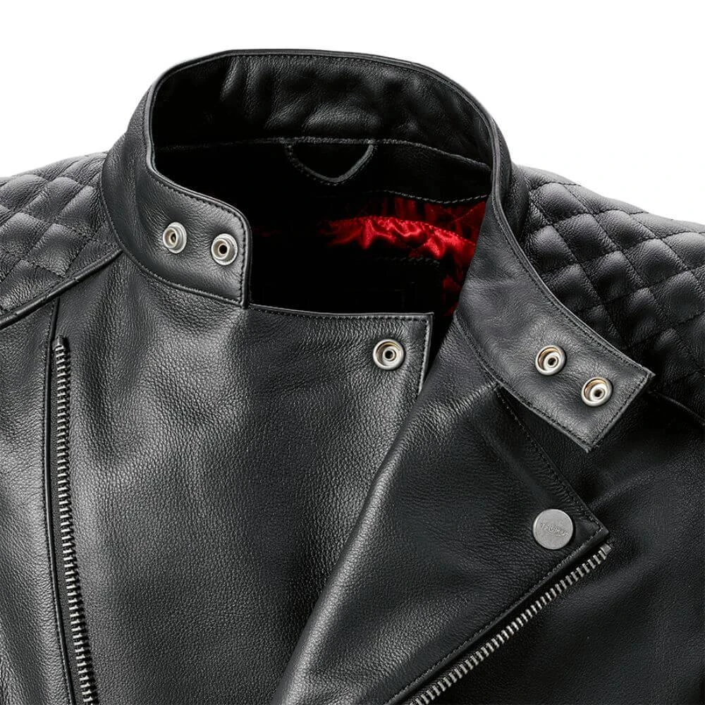 Triumph Braddan Asymmetric Leather Jacket Black 5 Triumph Braddan Asymmetric Leather Jacket Black - Image 3