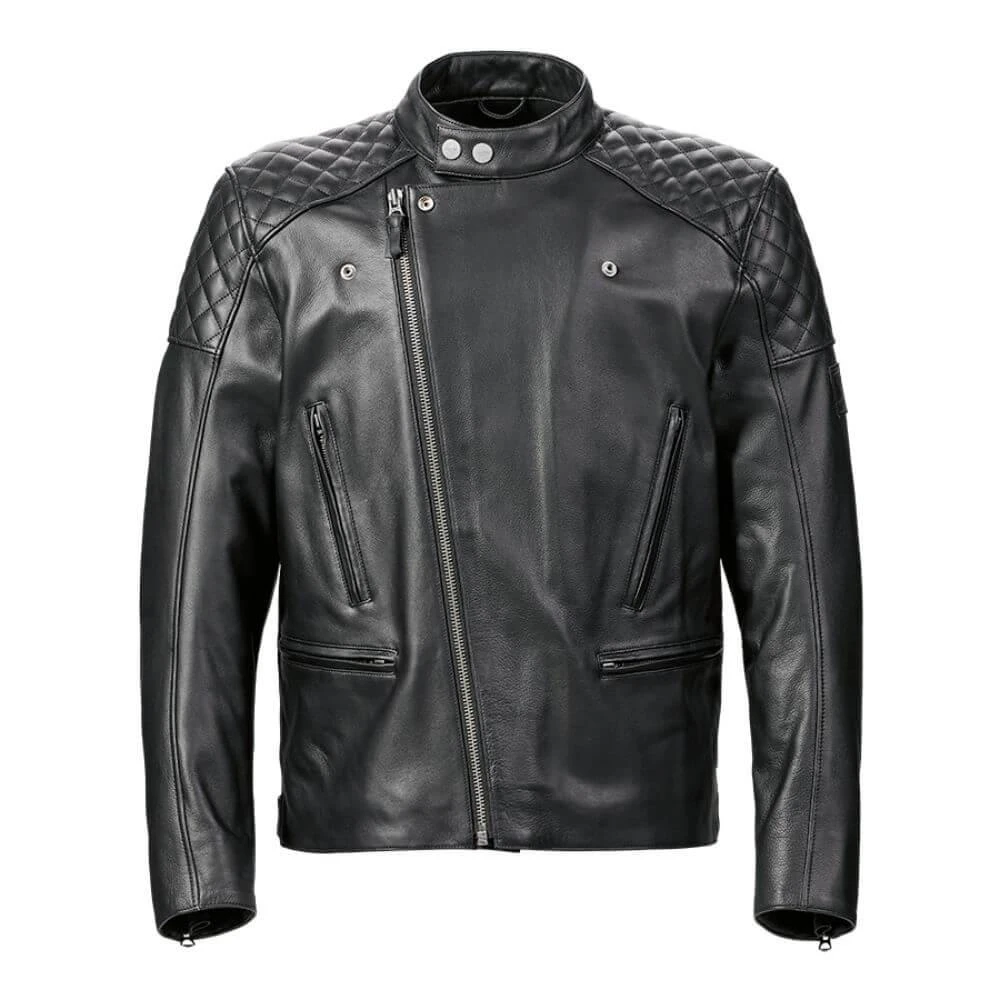 Triumph Braddan Asymmetric Leather Jacket Black 3 Triumph Braddan Asymmetric Leather Jacket Black